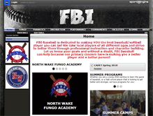 Tablet Screenshot of fbibaseball.org